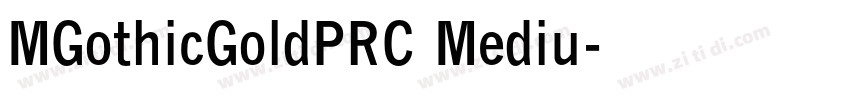 MGothicGoldPRC Mediu字体转换